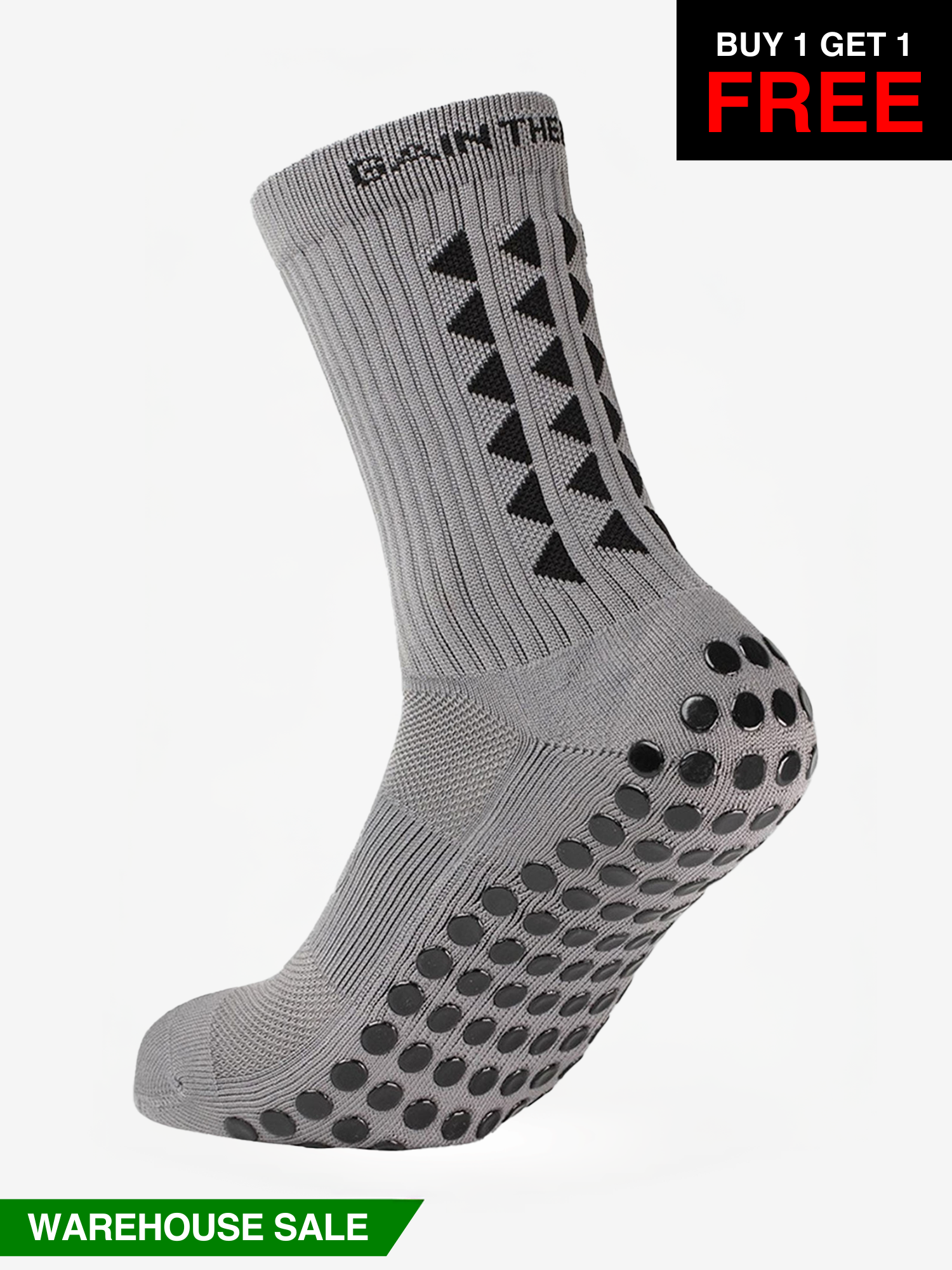 GRIP SOCKS 2.0 Wadenlang - Grau 