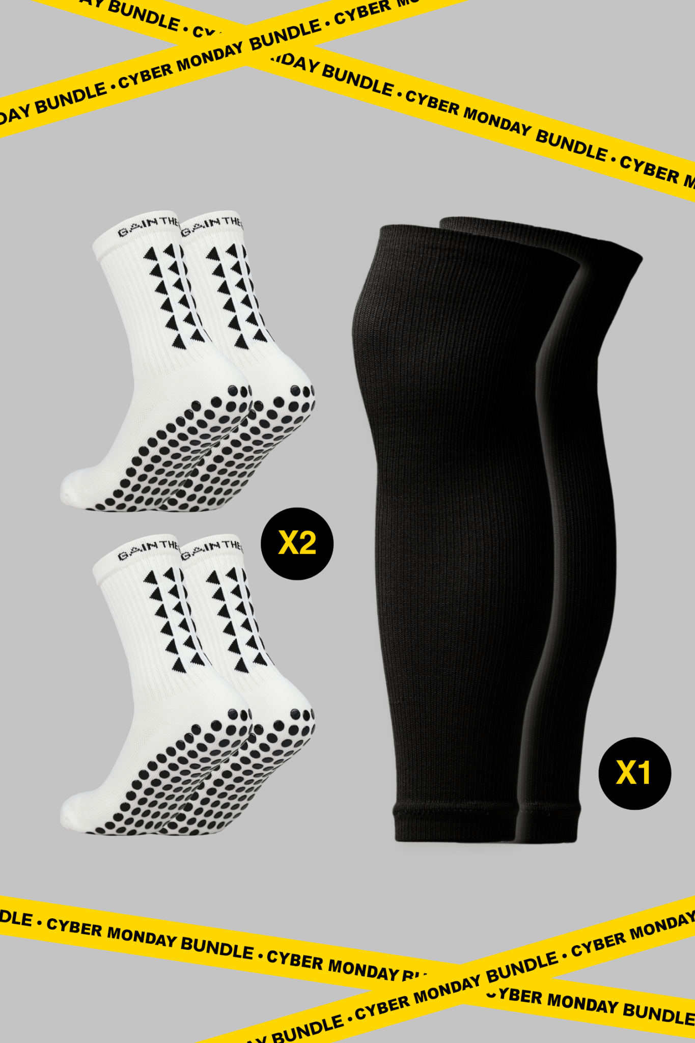 CYBER MONDAY Grip Socks & Sleeves Bundle - Gain The Edge EU