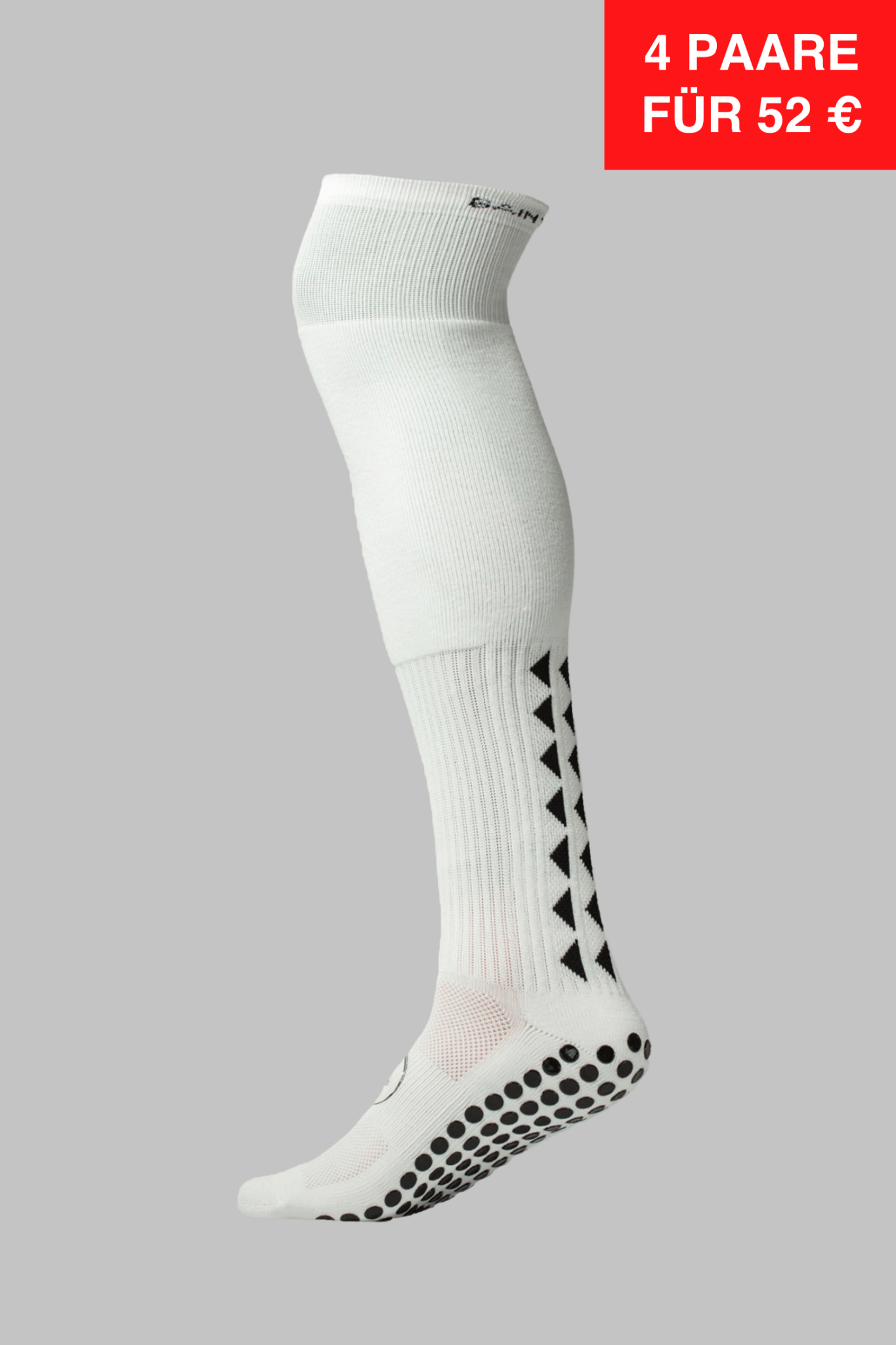 GRIP SOCKS 2.0 Full Length - White - GERMANY - Gain The Edge EU