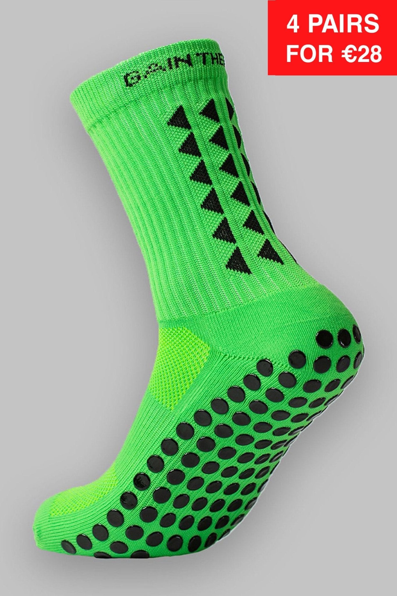 GRIP SOCKS 2.0 MidCalf Length - Green - Gain The Edge EU