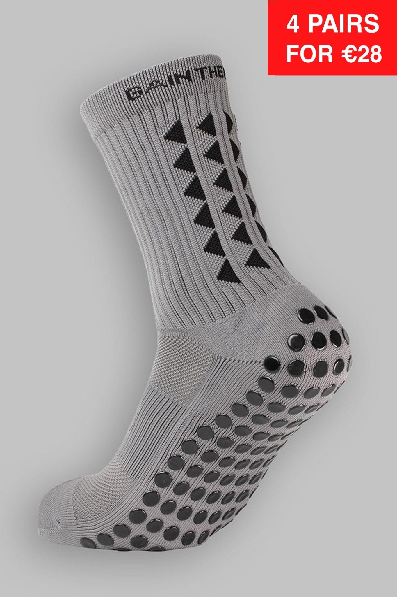 GRIP SOCKS 2.0 MidCalf Length - Grey - Gain The Edge EU