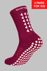 GRIP SOCKS 2.0 MidCalf Length - Maroon - Gain The Edge EU