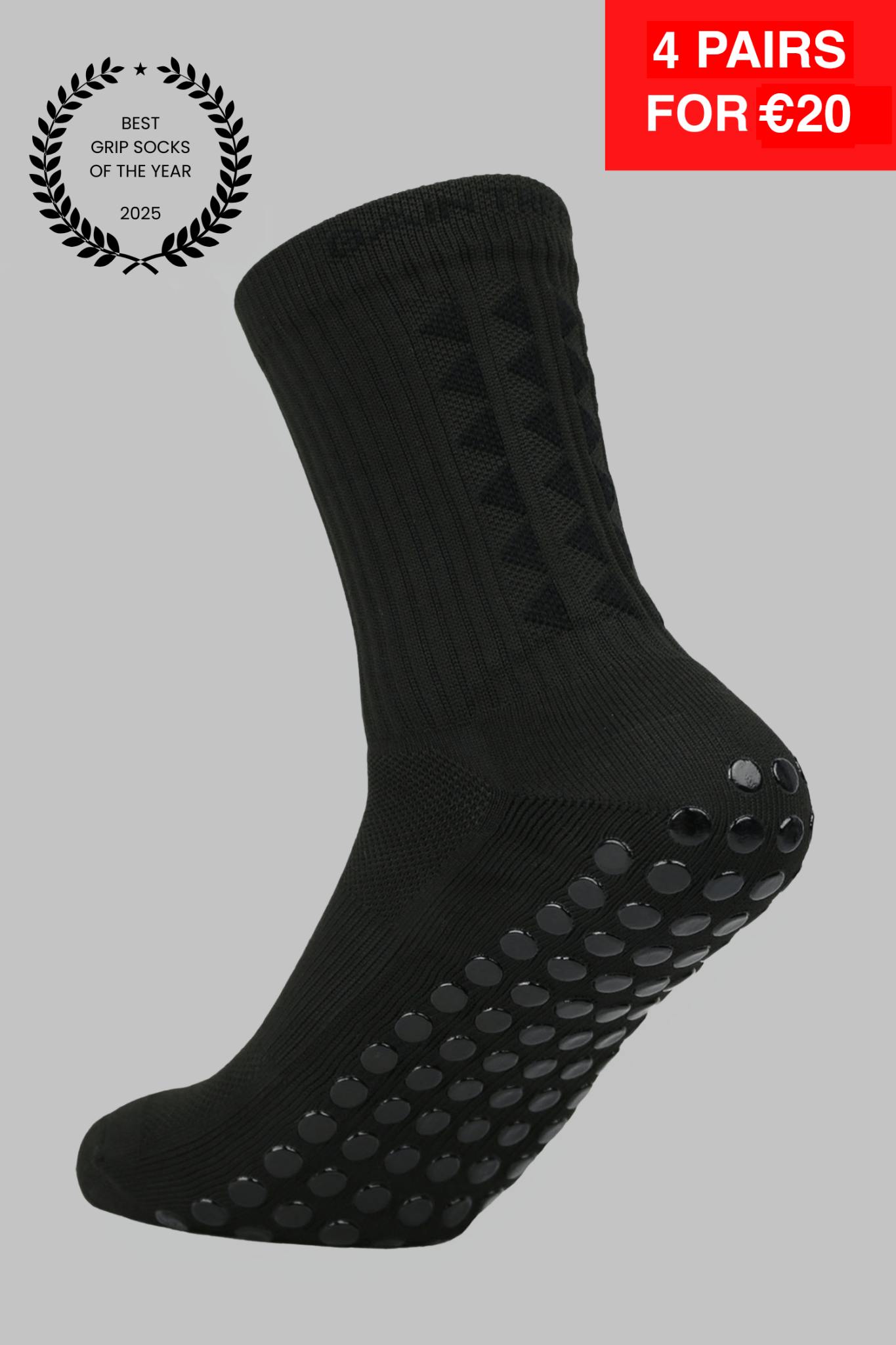 GRIP SOCKS 3.0 midcalf length - BLACKOUT EDITION - Gain The Edge EU