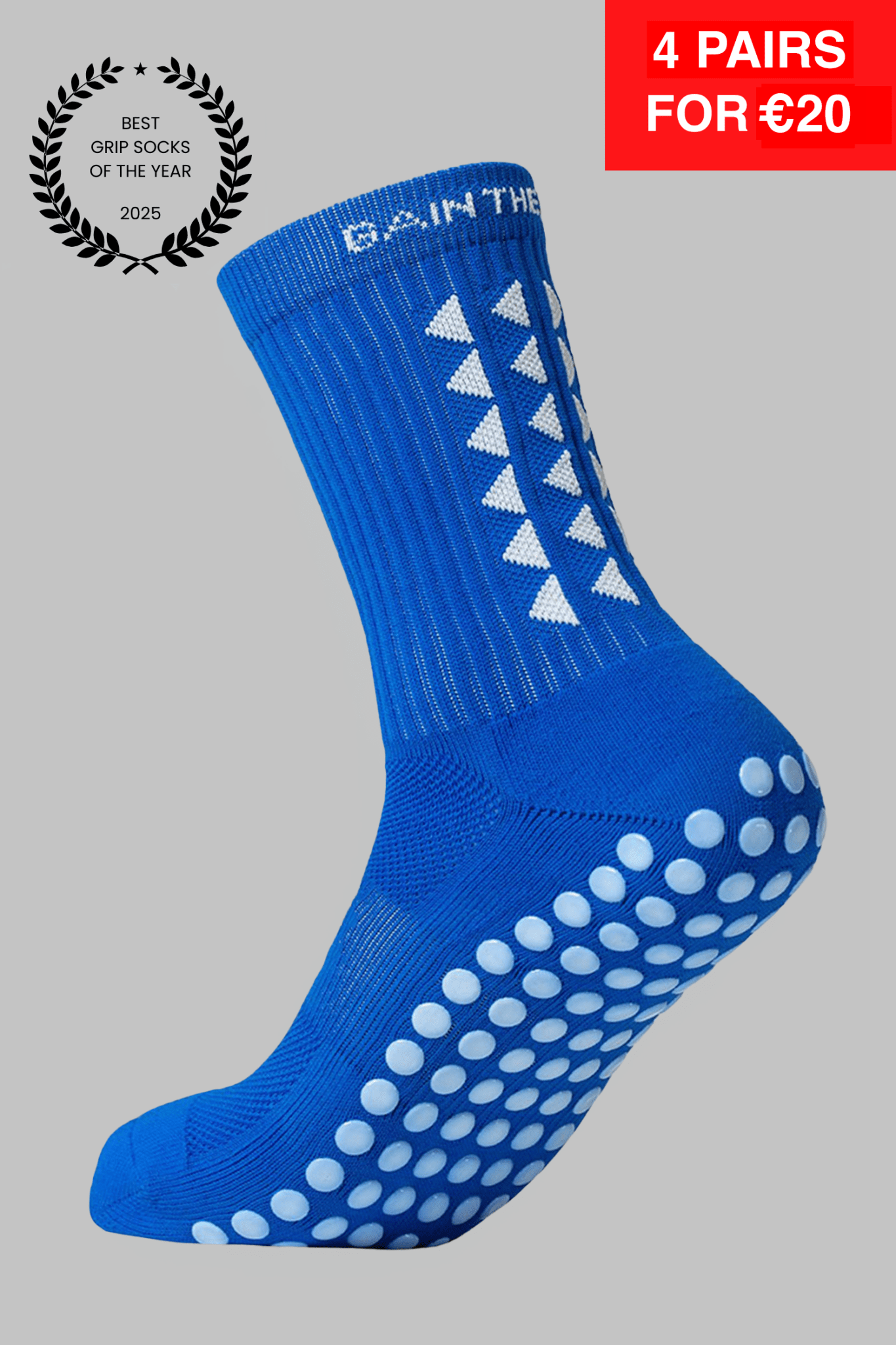 GRIP SOCKS 3.0 MidCalf Length - Blue - Gain The Edge EU