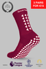 GRIP SOCKS 3.0 MidCalf Length - Maroon - Gain The Edge EU