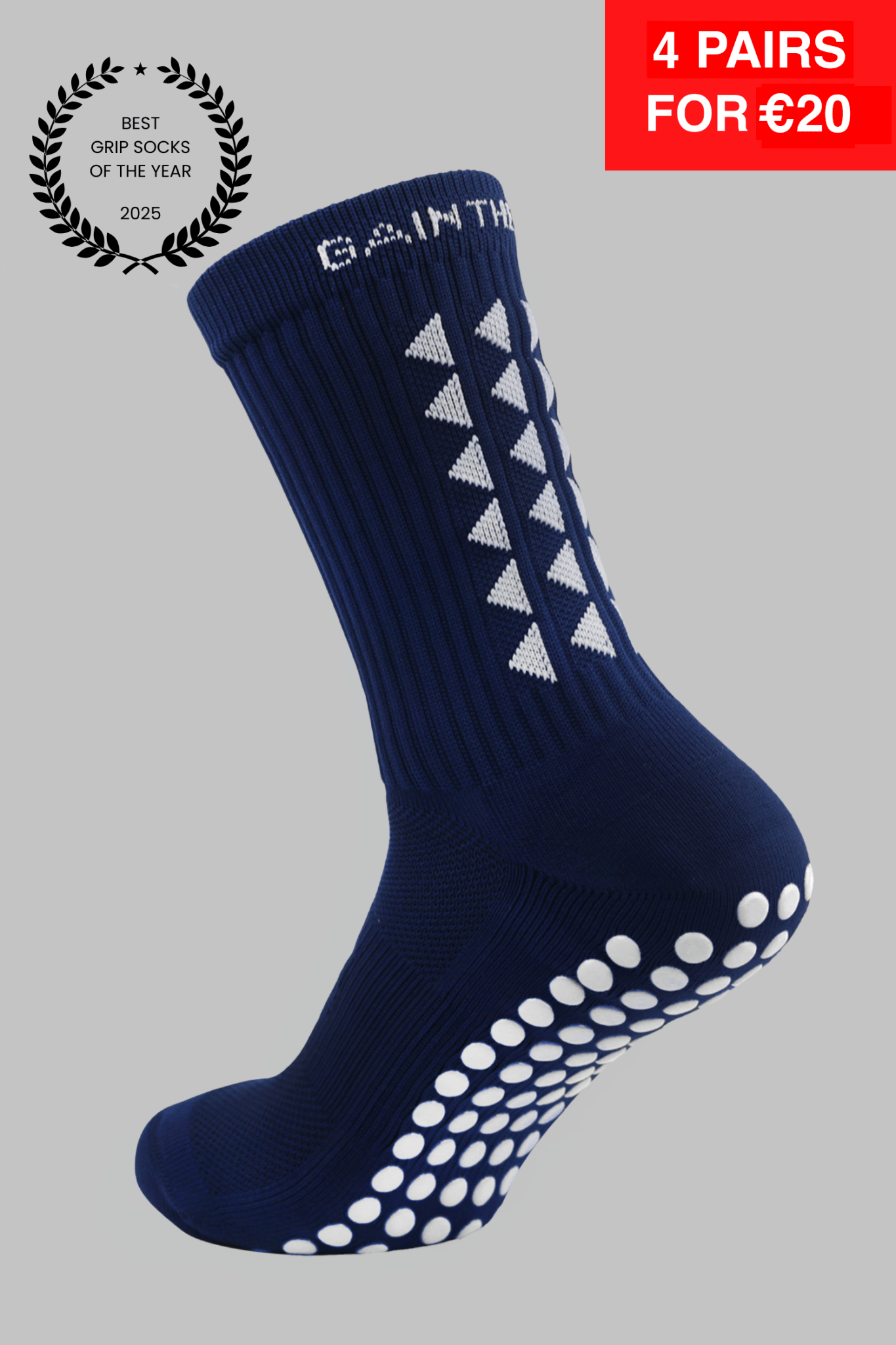 GRIP SOCKS 3.0 MidCalf Length - Navy Blue - Gain The Edge EU