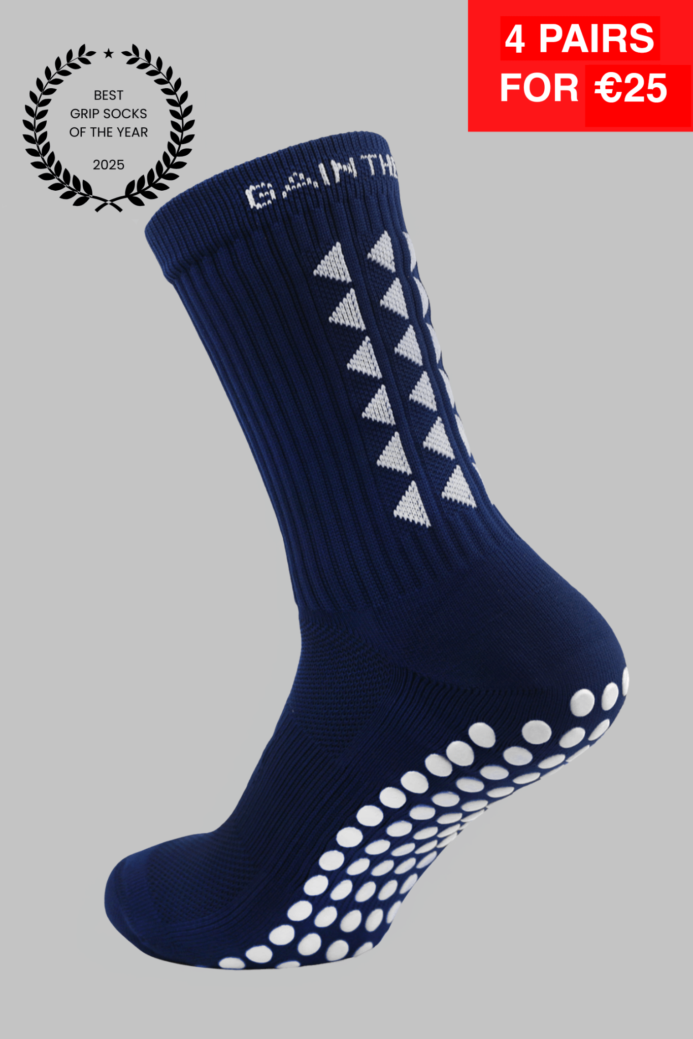 GRIP SOCKS 3.0 MidCalf Length - Navy Blue - Gain The Edge EU