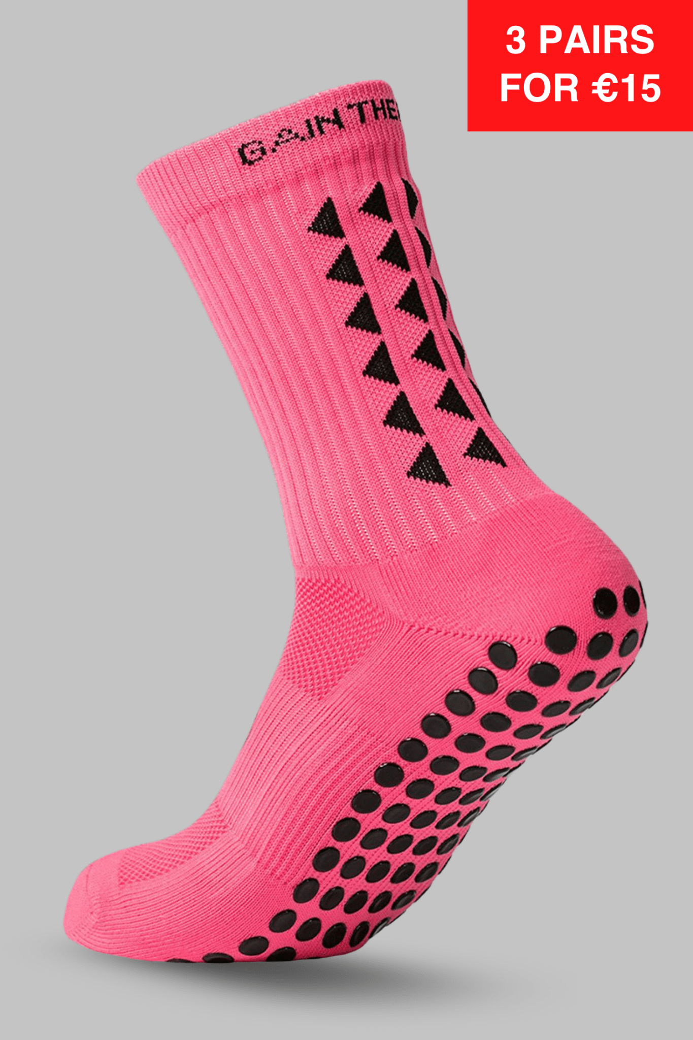 GRIP SOCKS 3.0 MidCalf Length - Pink - Gain The Edge EU