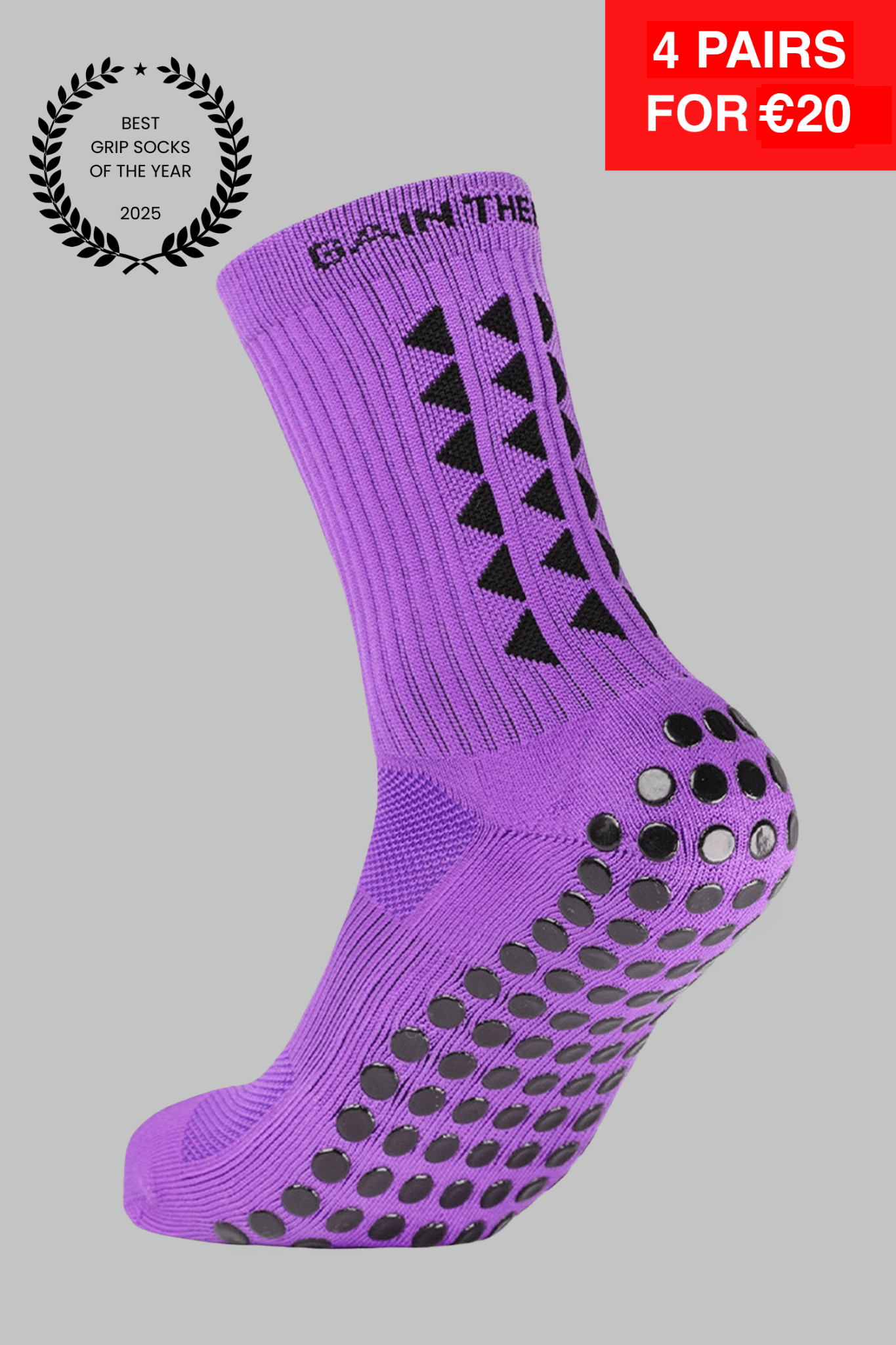 GRIP SOCKS 3.0 MidCalf Length - Purple - Gain The Edge EU
