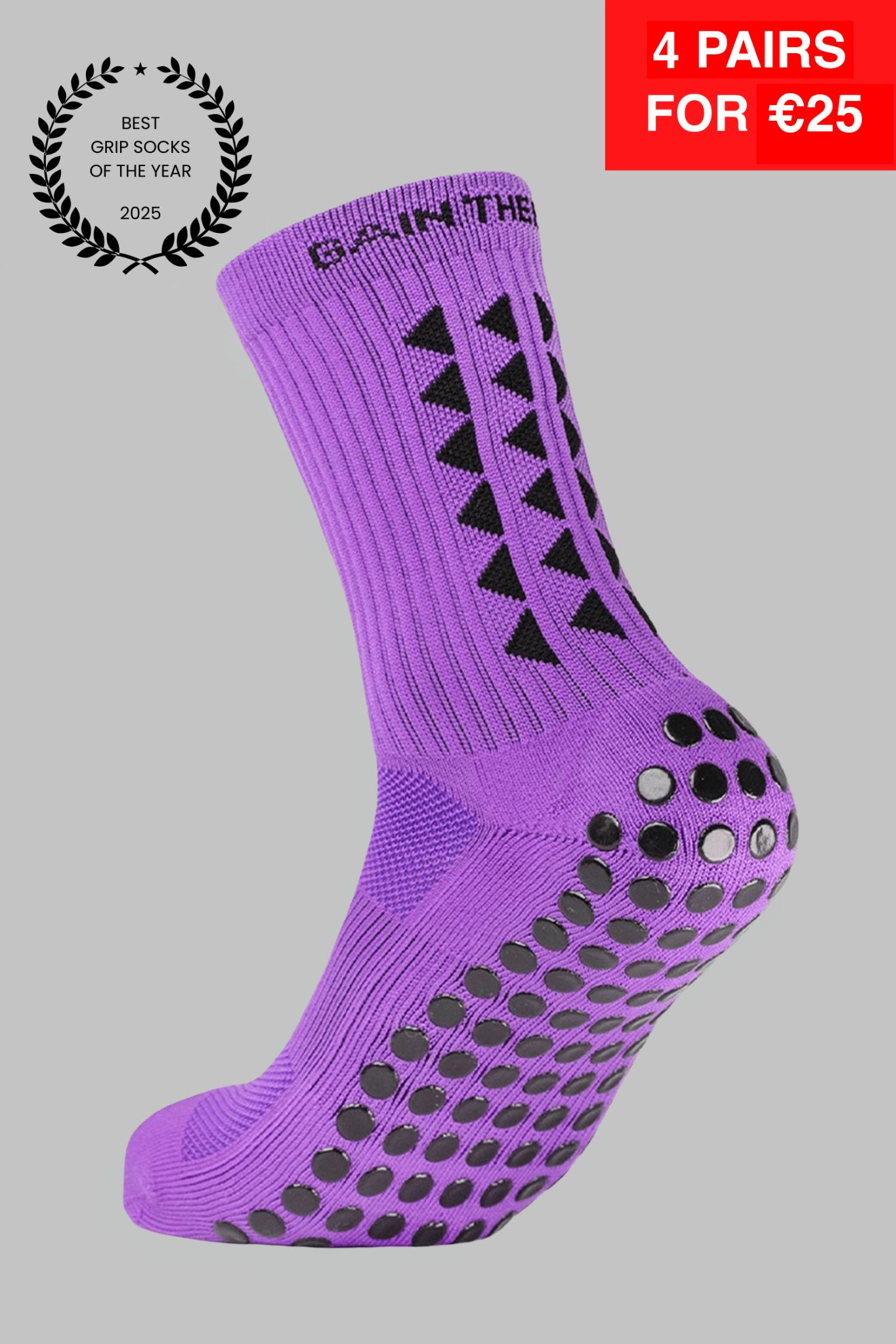 GRIP SOCKS 3.0 MidCalf Length - Purple - Gain The Edge EU