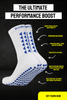 LIMITED EDITION GRIP SOCKS 2.0 - White & Blue - Gain The Edge EU