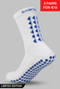 LIMITED EDITION GRIP SOCKS 3.0 - White & Blue - Gain The Edge EU