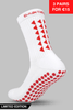 LIMITED EDITION GRIP SOCKS 3.0 - White & Red - Gain The Edge EU