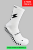 SPEED GRIP SOCKS MIDCALF LENGTH - WHITE - Gain The Edge EU