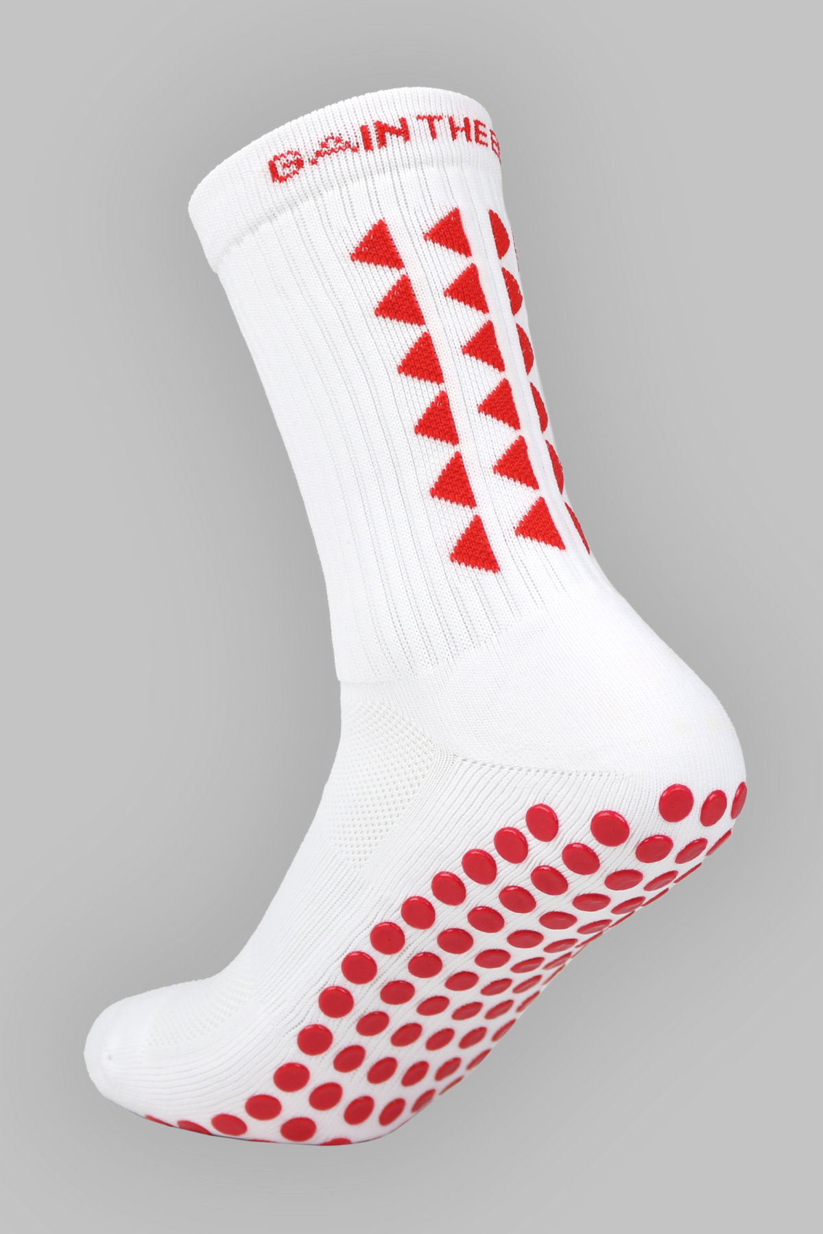 LIMITED EDITION GRIP SOCKS 2.0 - White & Red