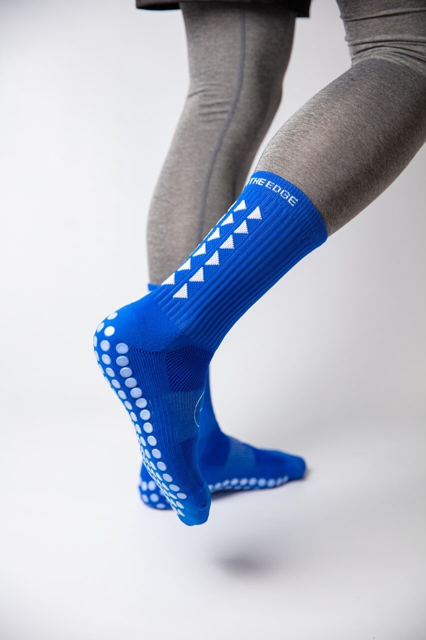 Gain The Edge Grip Socks for Men - Anti-Slip Athletic Socks for Soccer &  Other Sports - Grip & Comfort For Kids & Adult at  Men's Clothing  store